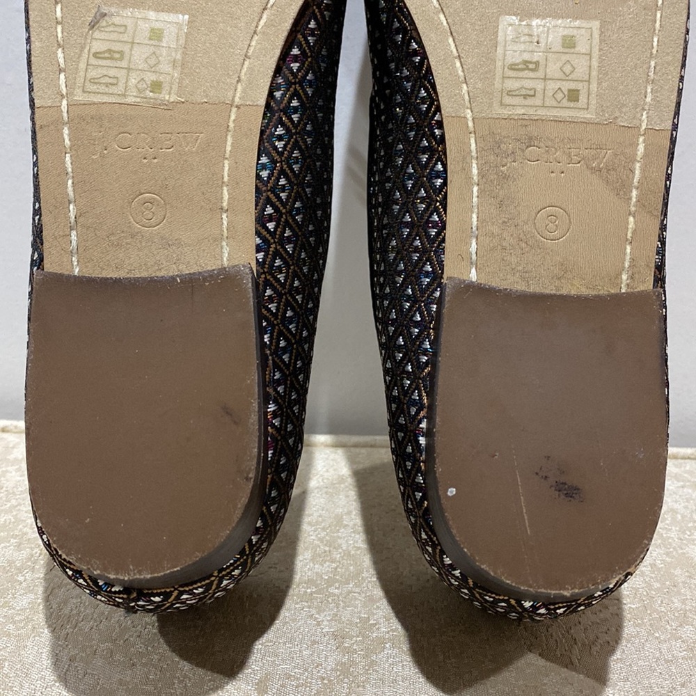 J. Crew Jacquard Tassel Slip On Loafer Like New Size 8 - Picture 9 of 10